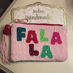 Colorful Beaded 'FALALA' Pouch